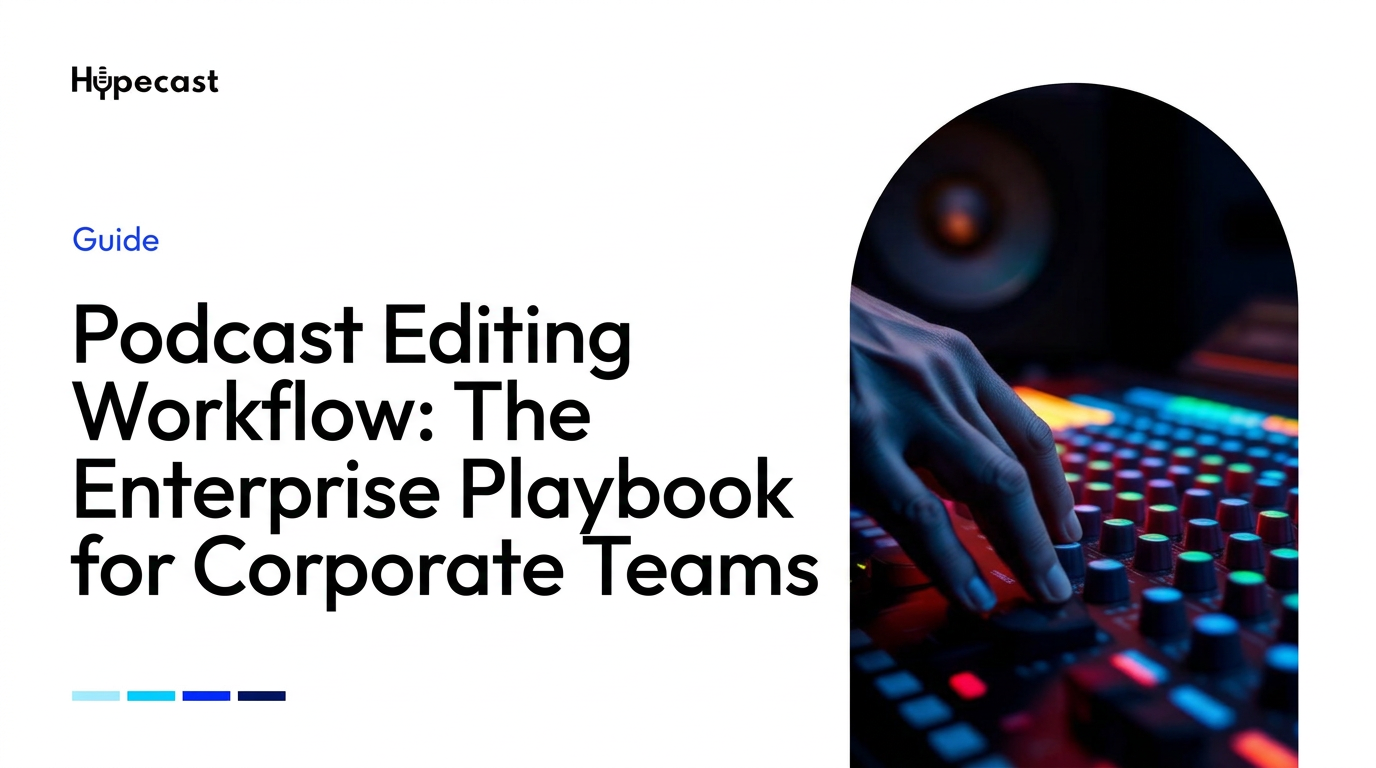 Podcast Editing Workflow: The Enterprise Playbook for Corporate Teams