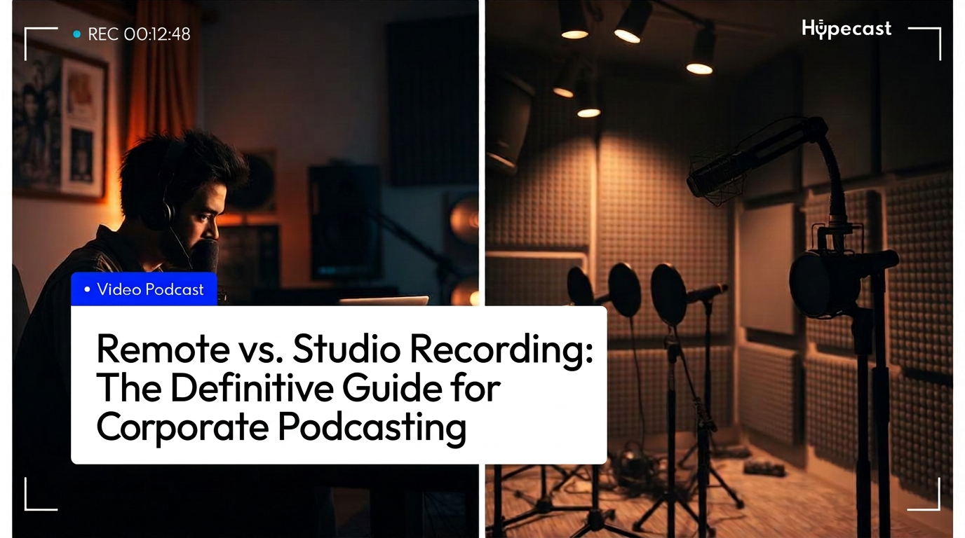 Remote vs. Studio Recording: The Definitive Guide for Corporate Podcasting