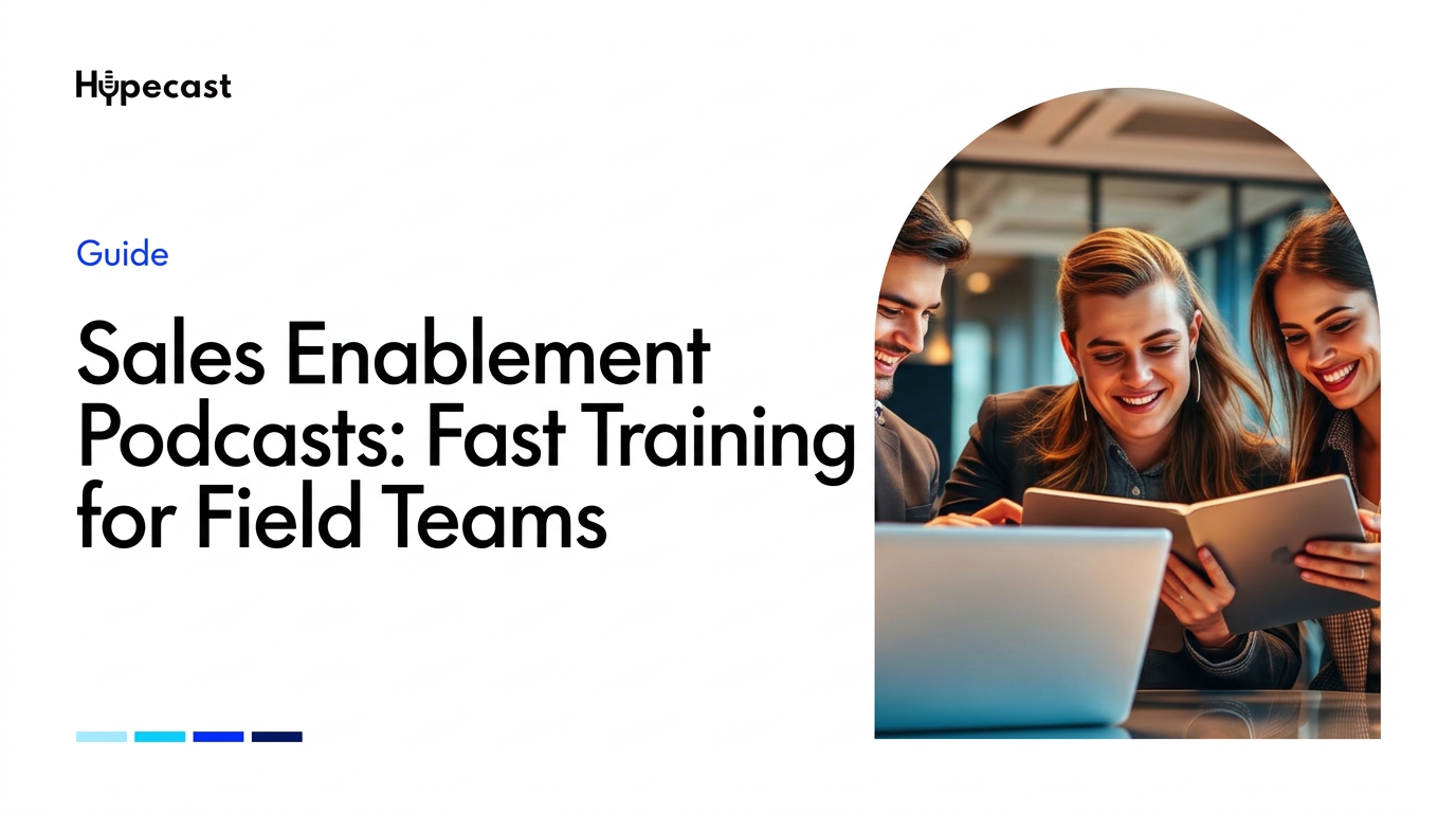 Sales Enablement Podcasts: Fast Training for Field Teams