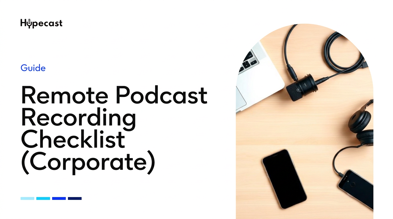 Remote Podcast Recording Checklist (Corporate)