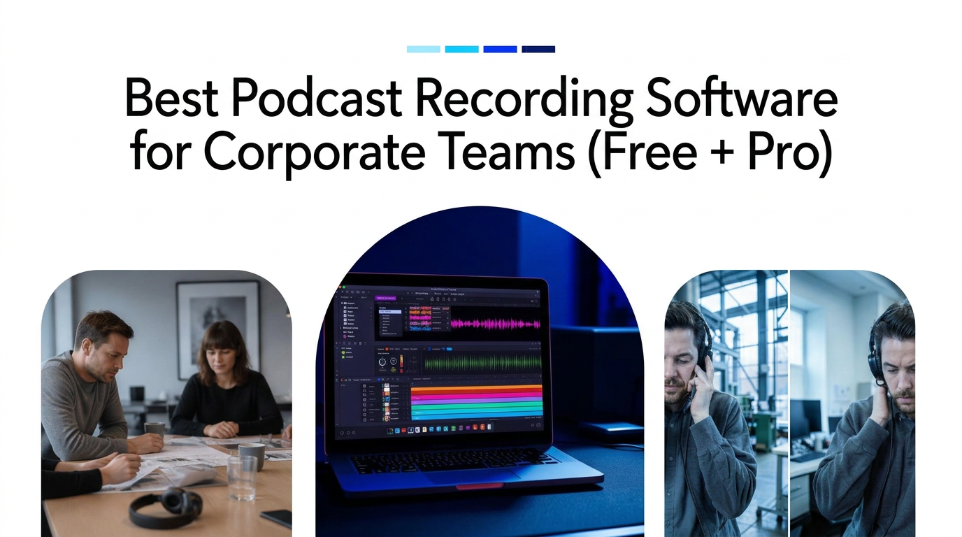 Best Podcast Recording Software for Corporate Teams (Free + Pro)