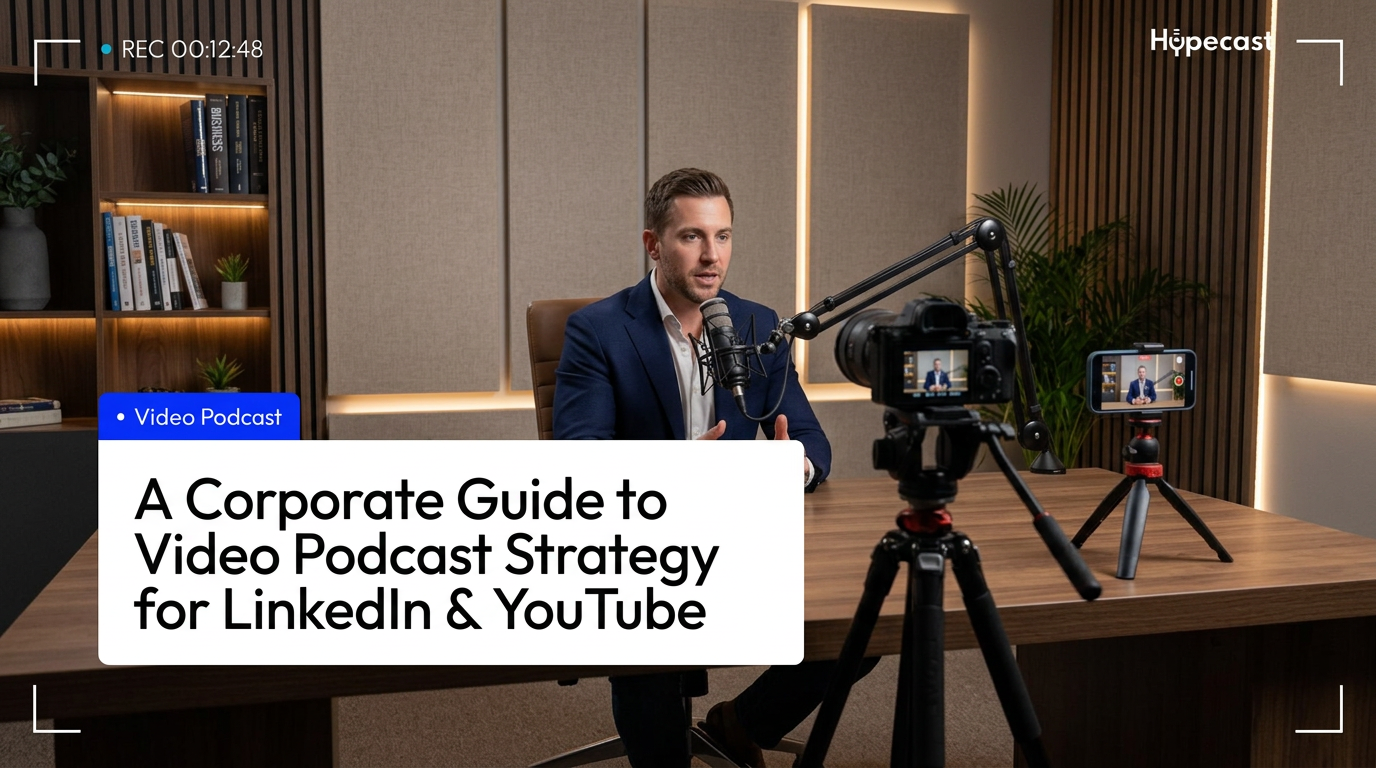 A Corporate Guide to Video Podcast Strategy for LinkedIn & YouTube