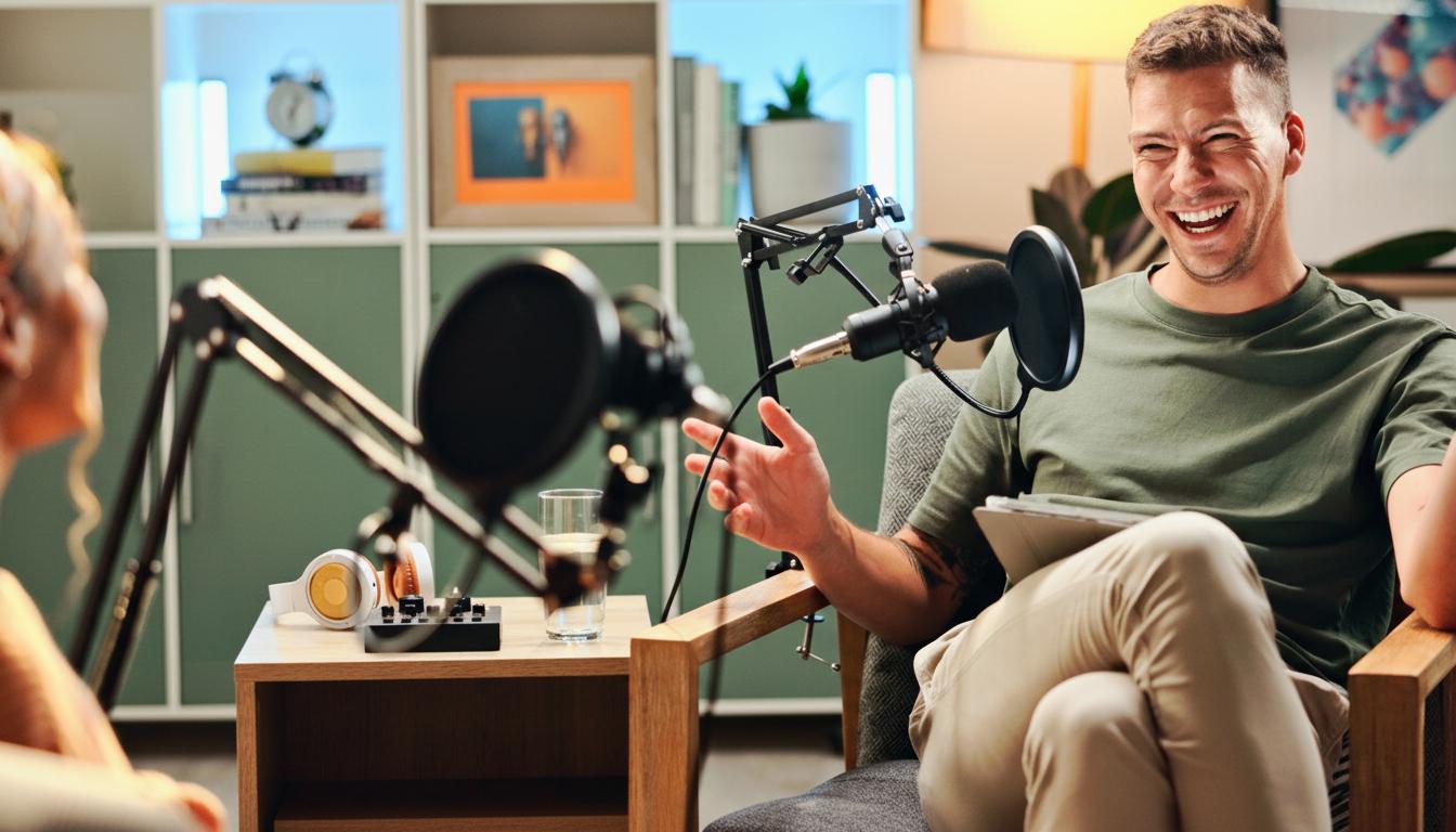 Podcast recording studio