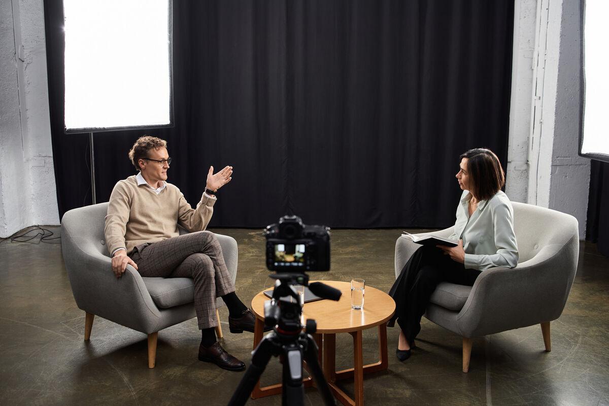 Listener engaging with branded content